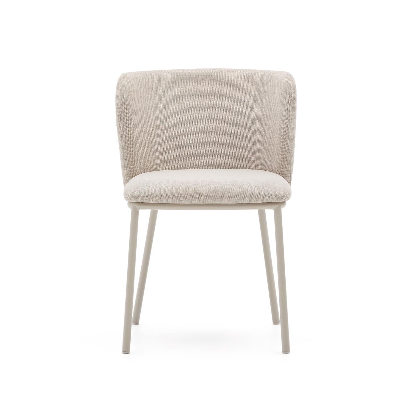 Amelia beige/ beige metal legs